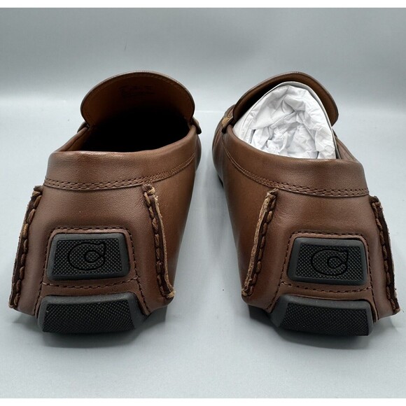 Coach Men's C Coin Leather Driver Loafer, Saddle, Size  9 D - Picture 8 of 11